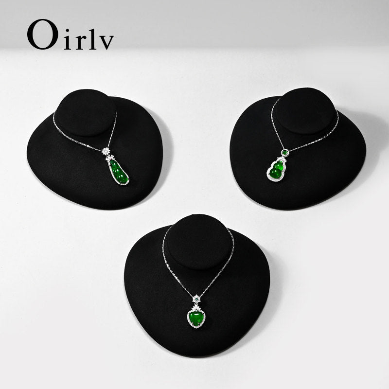 OIRLV High quality white Microfiber mannequin jewelry display:RX085