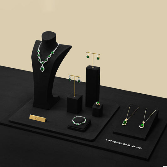 OIRLV factory customize black jewelry display stand set :TT178