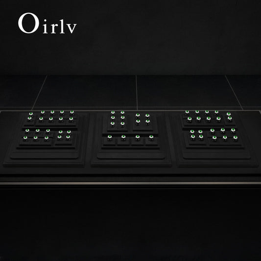 OIRLV wholesale Black Microfiber jewellery ring display:TT417