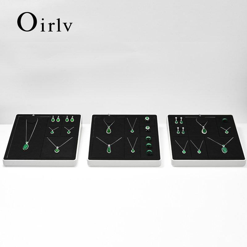 OIRLV high end Baking paint Black Jewelry display set series : TT393