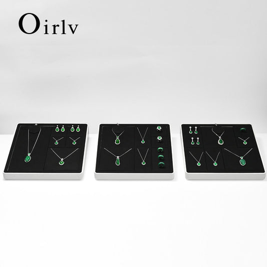 OIRLV high end Baking paint Black Jewelry display set series : TT393