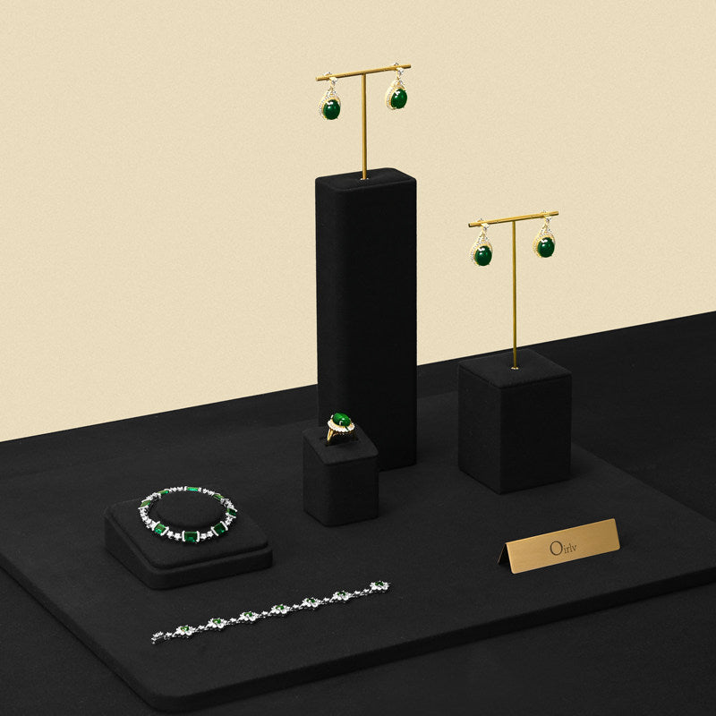 OIRLV factory customize black jewelry display stand set :TT178
