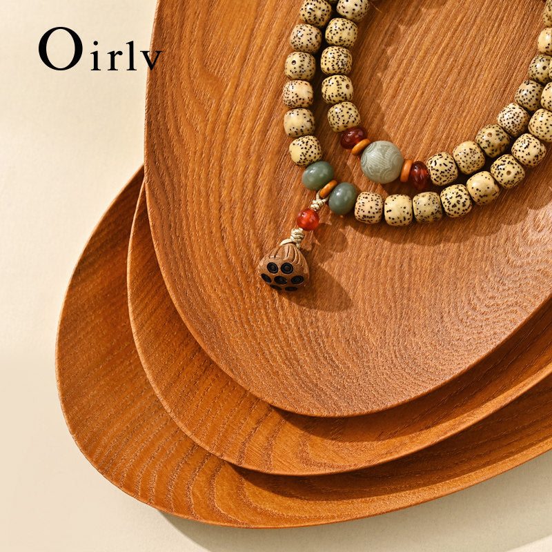 OIRLV Custom wood solid wood storage tray : P218