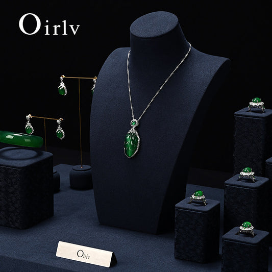 OIRLV fashion Blue Microfiber leather Pendant display: TT459