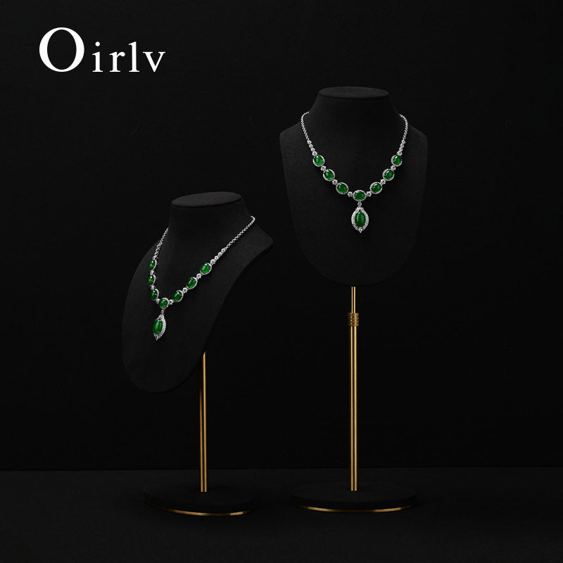 OIRLV Wholesale polychrome microfiber jewelry bust : RX101