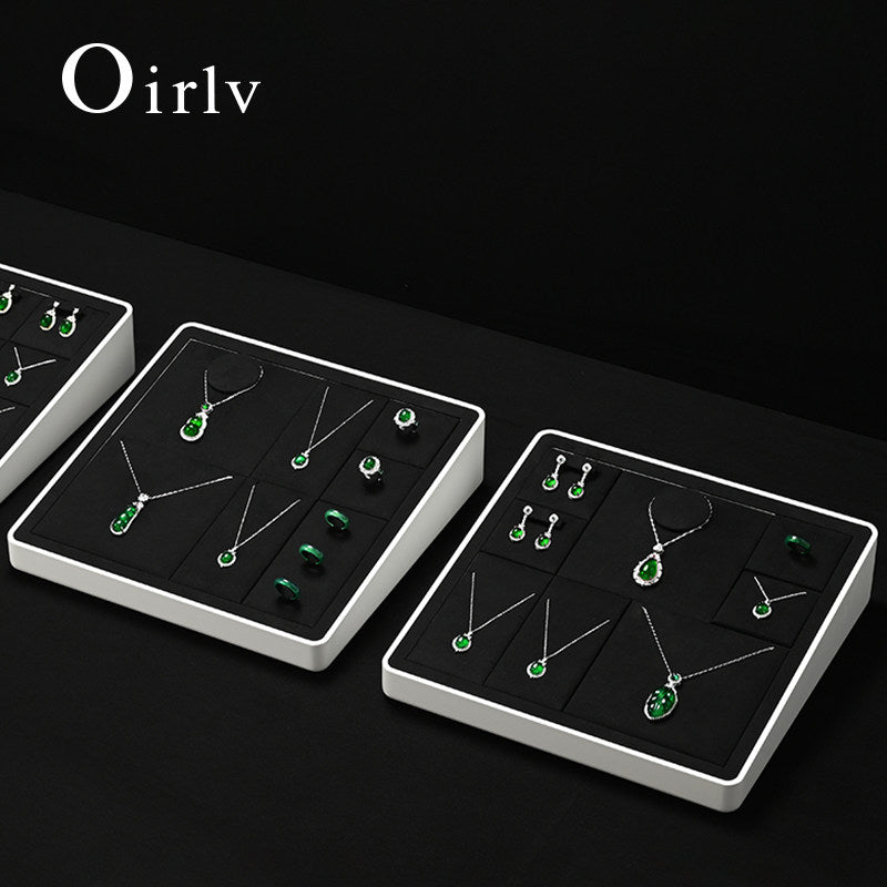 OIRLV high end Baking paint Black Jewelry display set series : TT393
