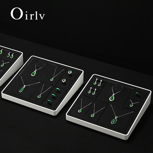 OIRLV high end Baking paint Black Jewelry display set series : TT393