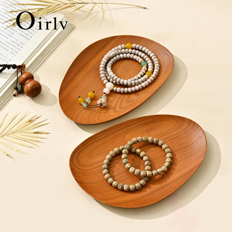 OIRLV Custom wood solid wood storage tray : P218