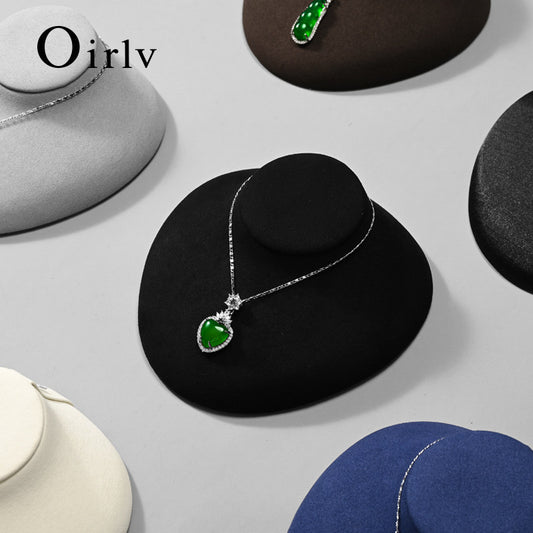 OIRLV High quality white Microfiber mannequin jewelry display:RX085