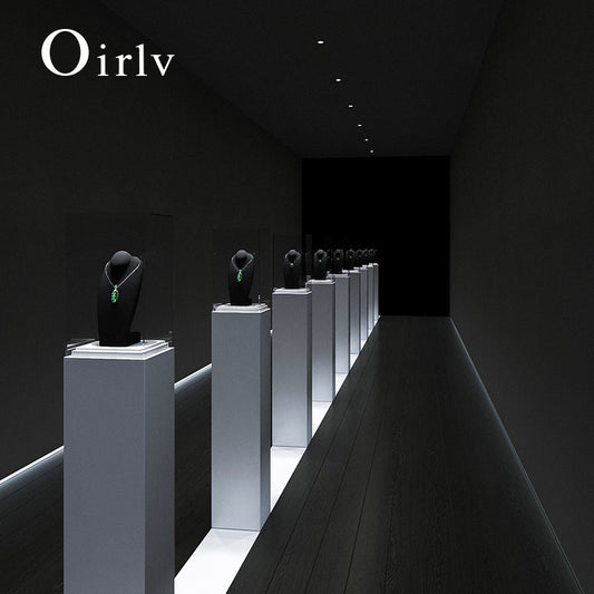 OIRLV New arrival colorful microfiber jewelry bust : RX086-RX087