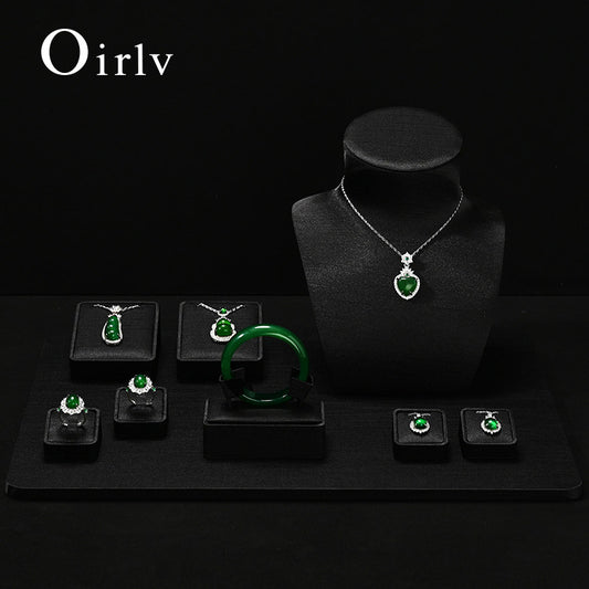 OIRLV Factory Black tess jewelry display set : TT573
