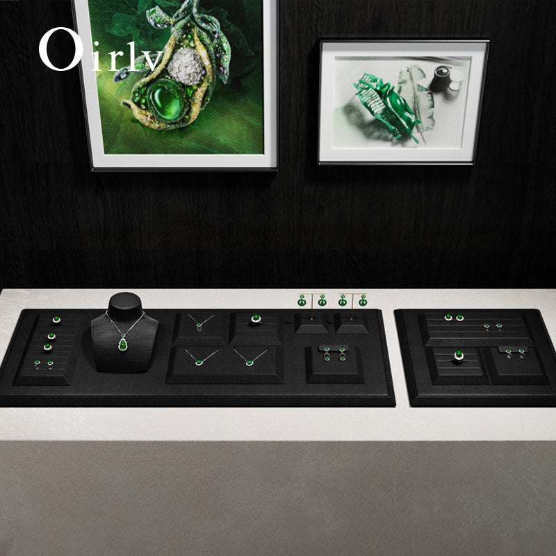OIRLV New arrival black silk Jewelry Combination Set ：TT574