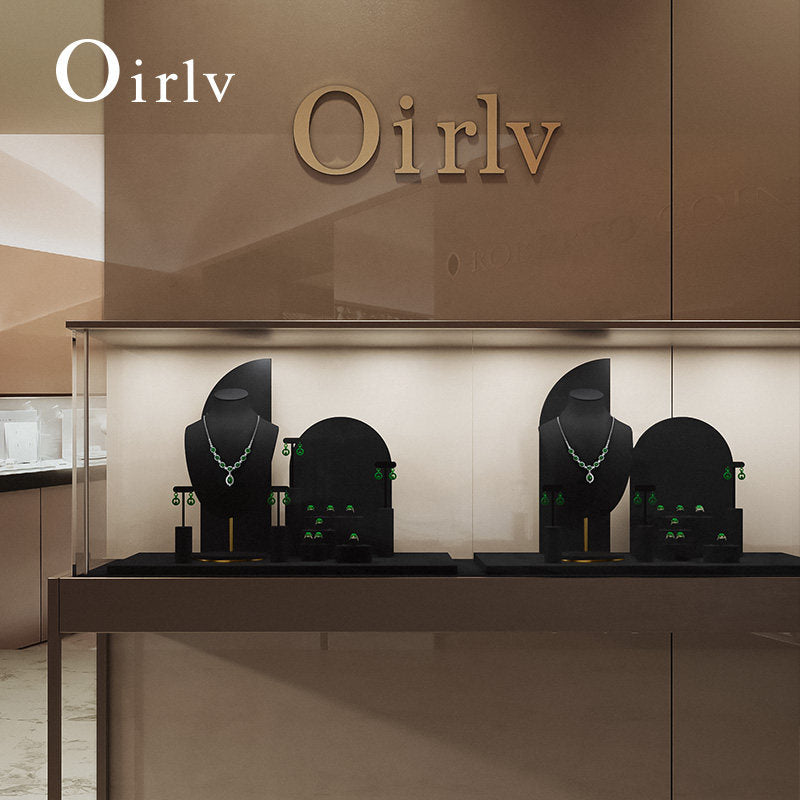 OIRLV factory black Microfiber fashion jewelry set:TT479