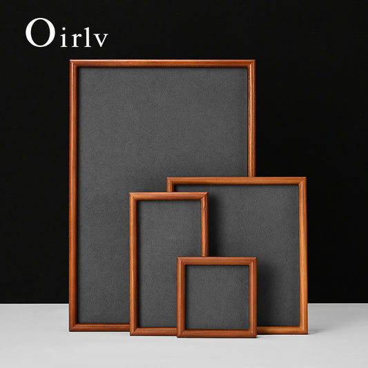 OIRLV Hot sale dark gray Solid wood Jewelry Display Plate : SM234