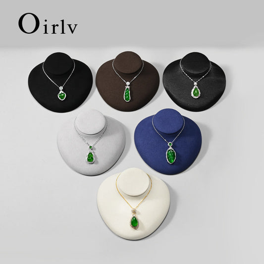 OIRLV High quality white Microfiber mannequin jewelry display:RX085