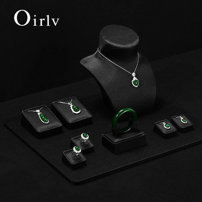 OIRLV Factory Black tess jewelry display set : TT573