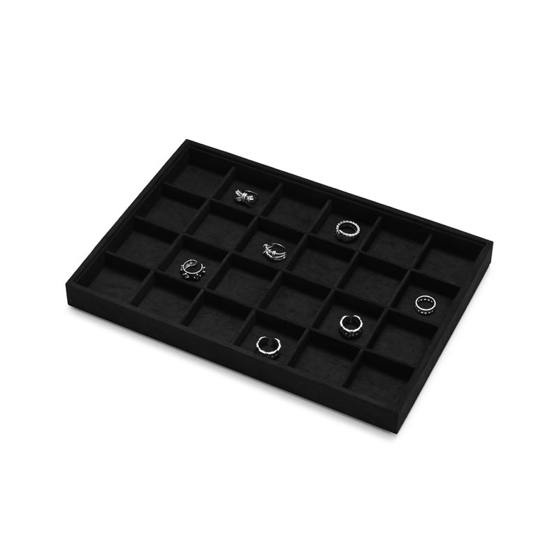 New Combination Black Microfiber Jewelry Display Tray P167