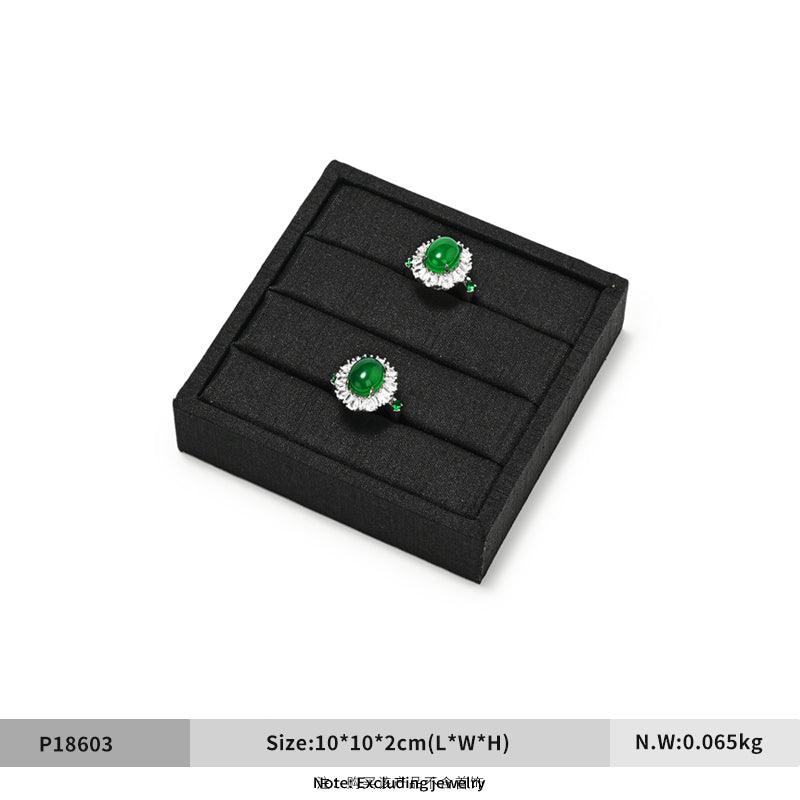 Oirlv Luxury Black velvet jewelry display tray ：P186