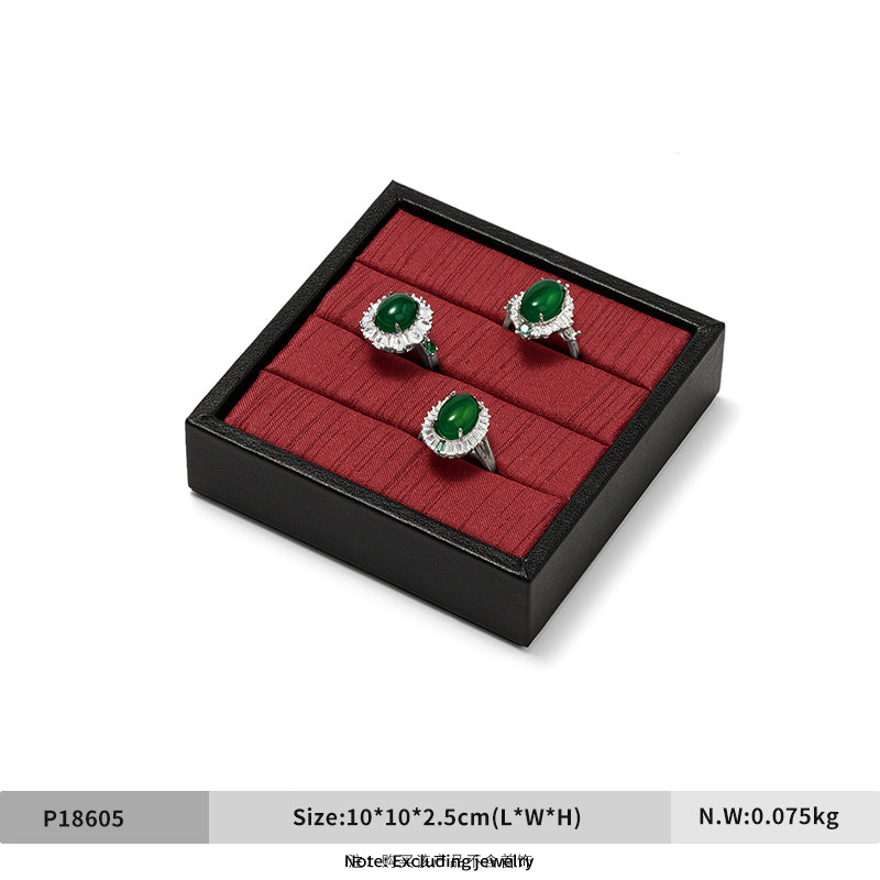 Oirlv Luxury Black velvet jewelry display tray ：P186