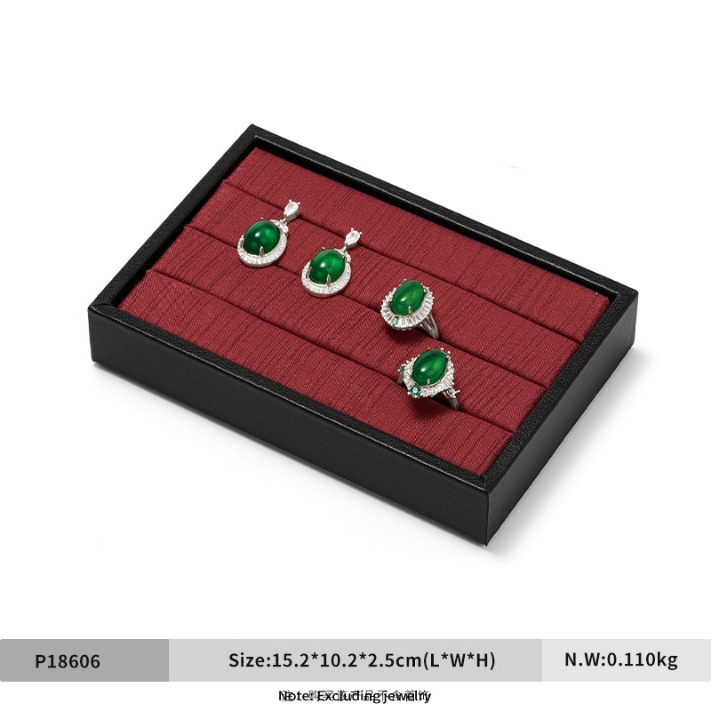 Oirlv Luxury Black velvet jewelry display tray ：P186