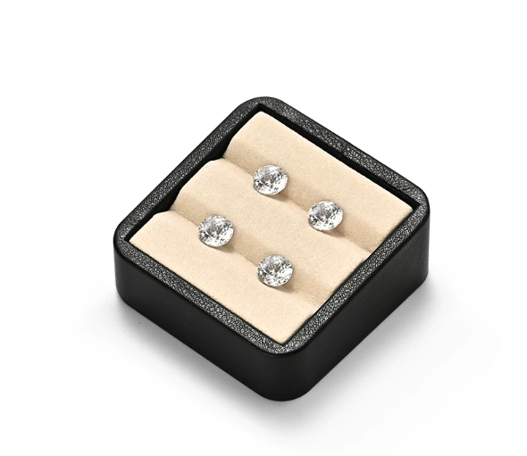 OIRLV New arrival Beige Microfiber Jewelry display tray