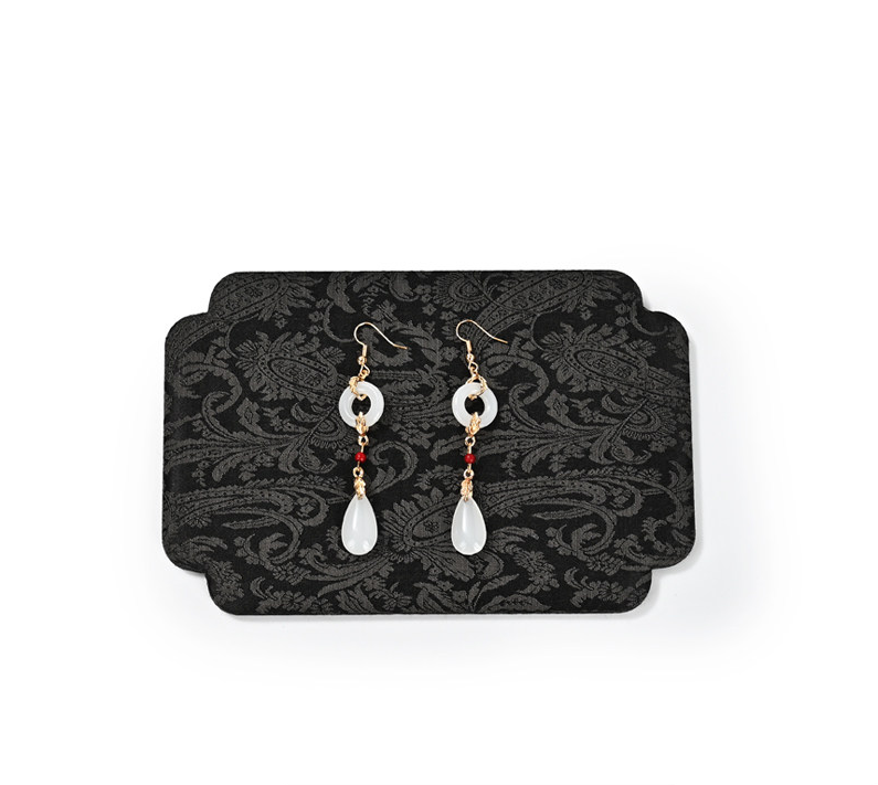 OIRLV Fashion Polychrome Silk Jewelry Display Tray：P228