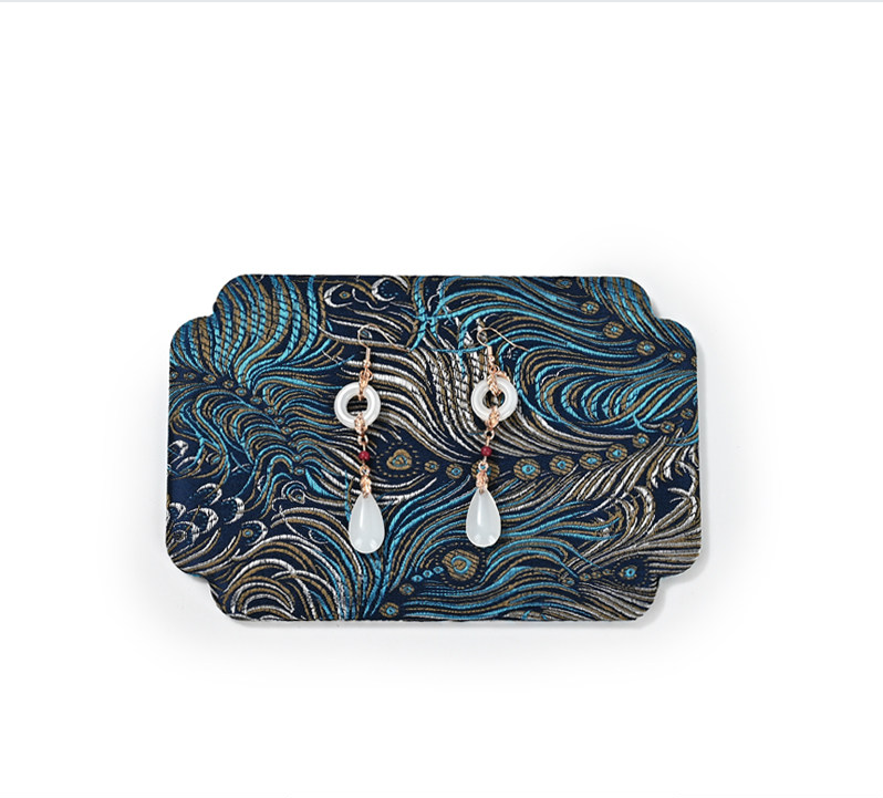 OIRLV Fashion Polychrome Silk Jewelry Display Tray：P228