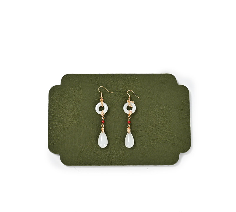 OIRLV Fashion Polychrome Silk Jewelry Display Tray：P228