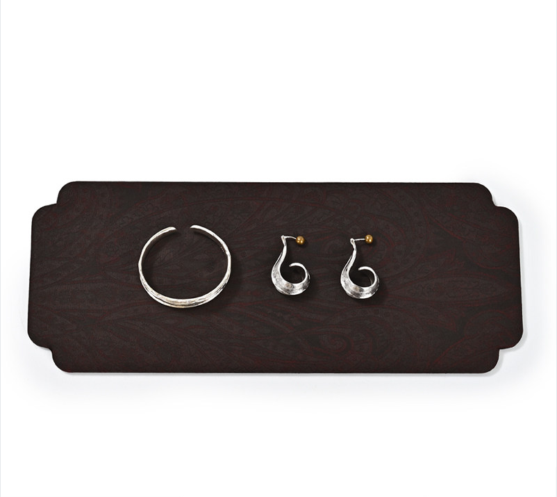 OIRLV Fashion Polychrome Silk Jewelry Display Tray：P228