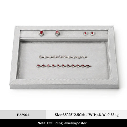 High End Luxury Stitching Jewelry Display Tray P229