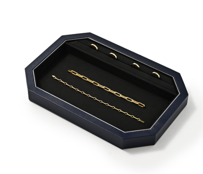 OIRLV Fashion Polychrome PU leather Jewelry Display Set :P234
