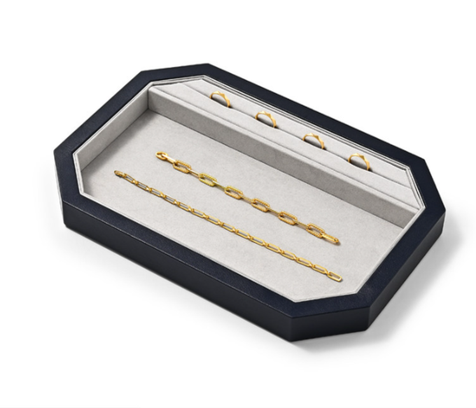 OIRLV Fashion Polychrome PU leather Jewelry Display Set :P234