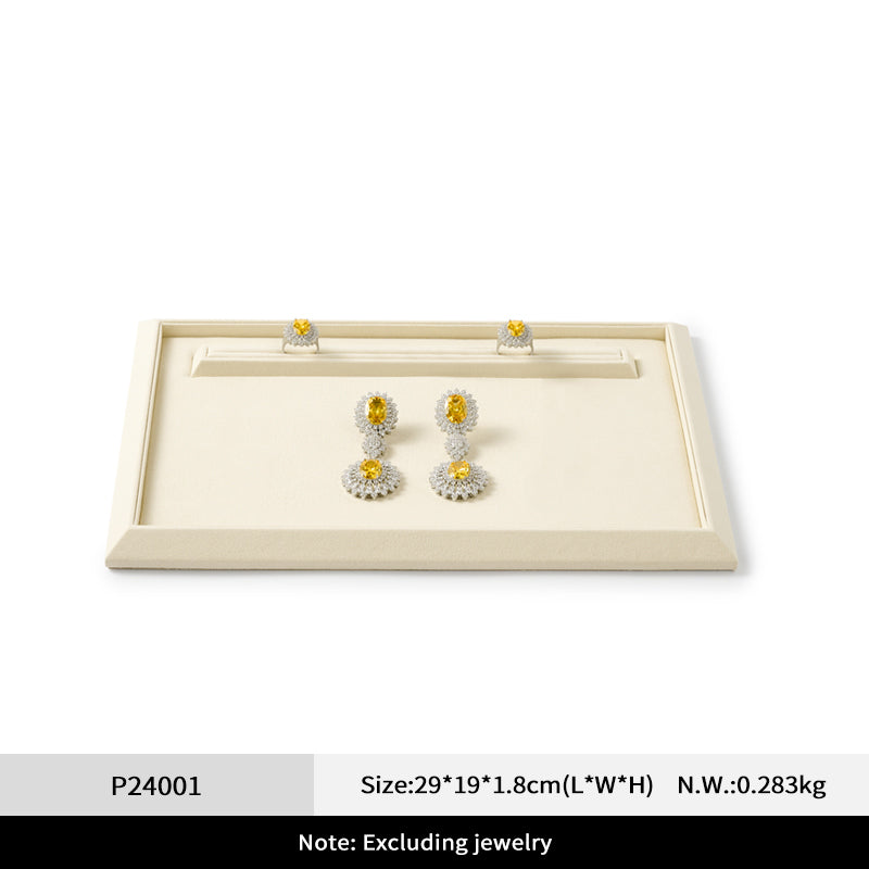 OIRLV PU leather Microfiber Jewelry Plate:P240