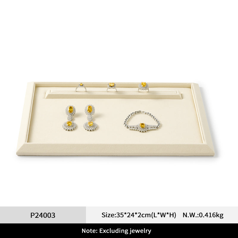 OIRLV PU leather Microfiber Jewelry Plate:P240