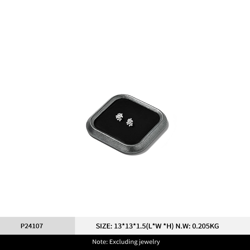 OIRLV Fashion PU Leather Velvet Jewelry Display Plate : P241