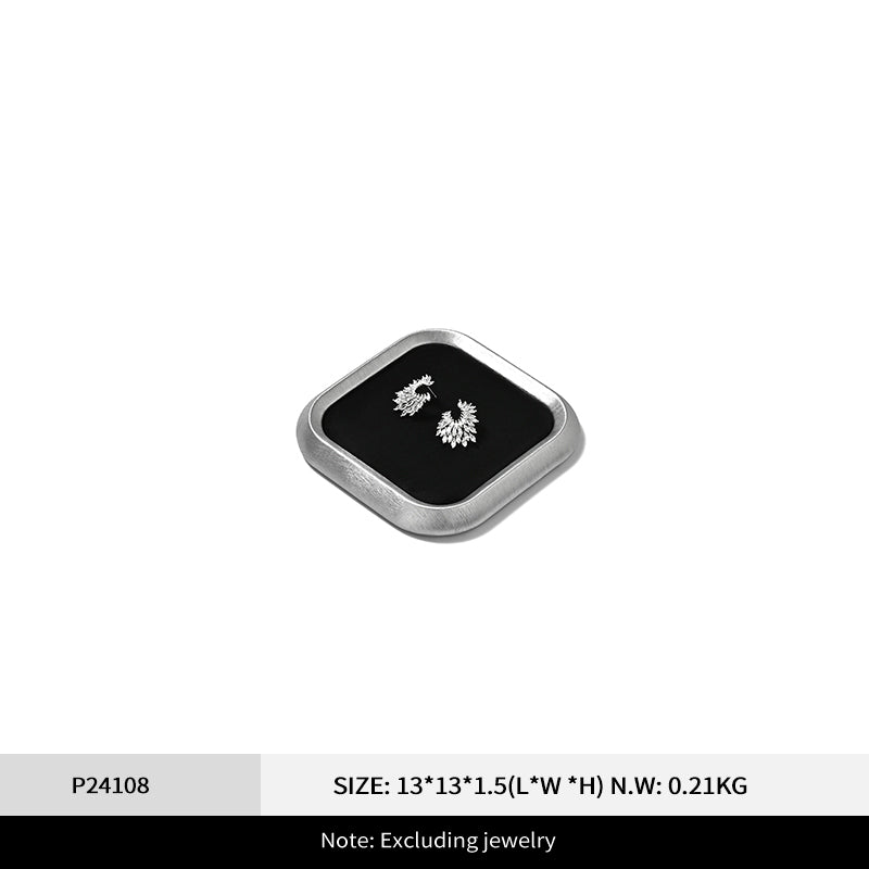 OIRLV Fashion PU Leather Velvet Jewelry Display Plate : P241