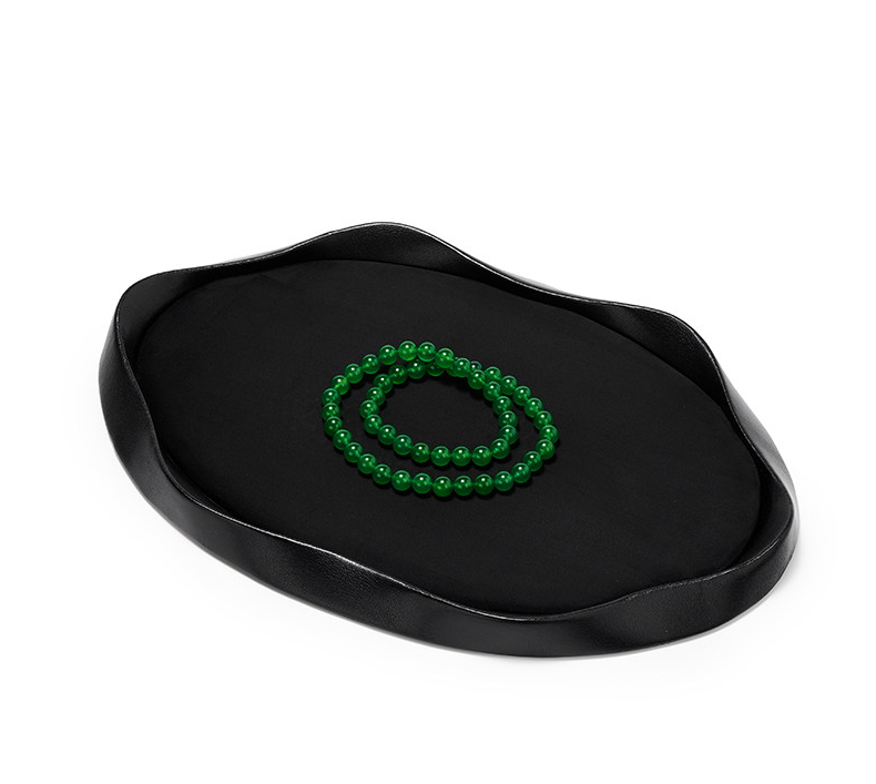 OIRLV Luxury Polychrome Leather Microfiber Jewelry Tray : P242