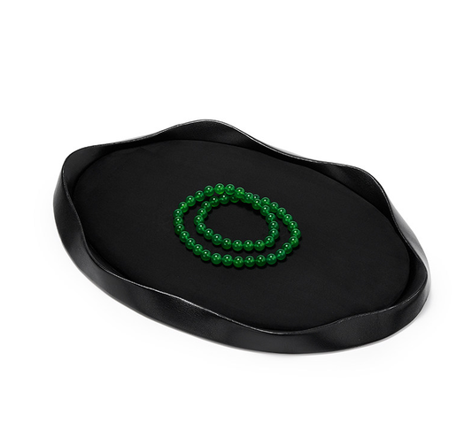 OIRLV Luxury Polychrome Leather Microfiber Jewelry Tray : P242