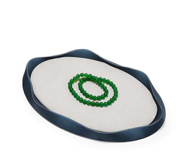 OIRLV Luxury Polychrome Leather Microfiber Jewelry Tray : P242