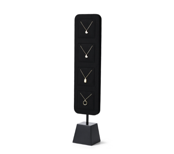 OIRLV wholesale Black Microfiber baking paint Jewelry Rack: PU110