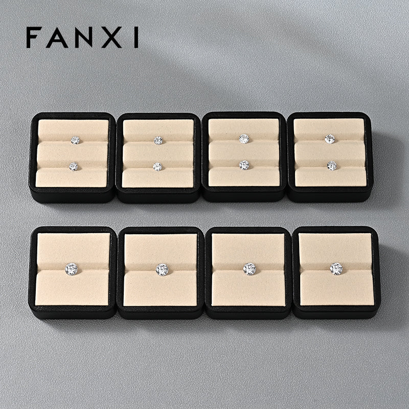OIRLV New arrival Beige Microfiber Jewelry display tray