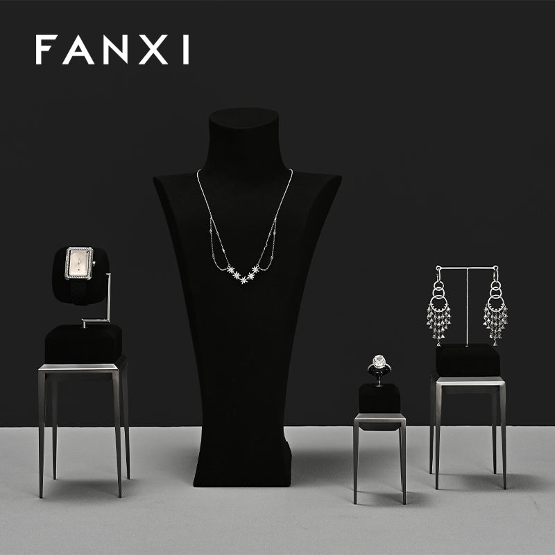 Oirlv New arrival Black metal Jewelry Display Stand:JS147-JS148