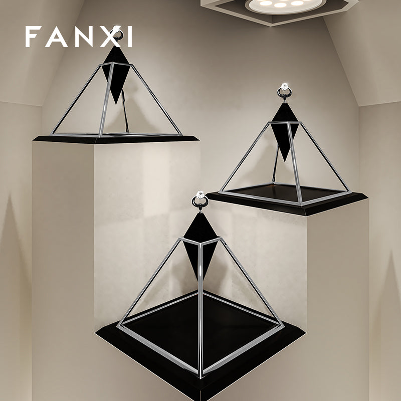 Oirlv High quality Black Microfiber Ring display stand:JS136
