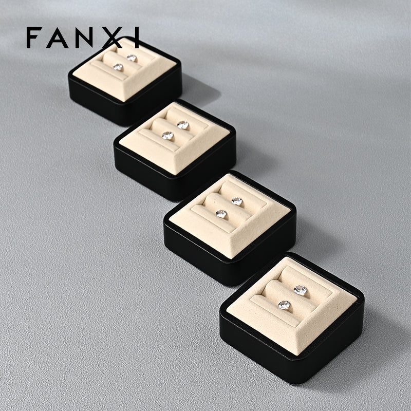OIRLV New arrival Beige Microfiber Jewelry display tray