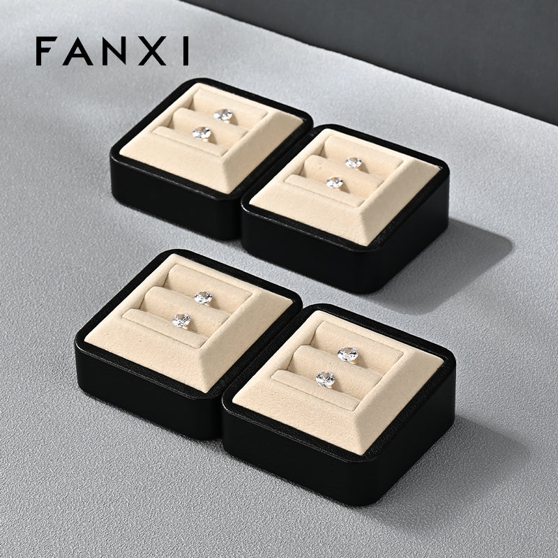 OIRLV New arrival Beige Microfiber Jewelry display tray