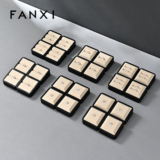 OIRLV New arrival Beige Microfiber Jewelry display tray