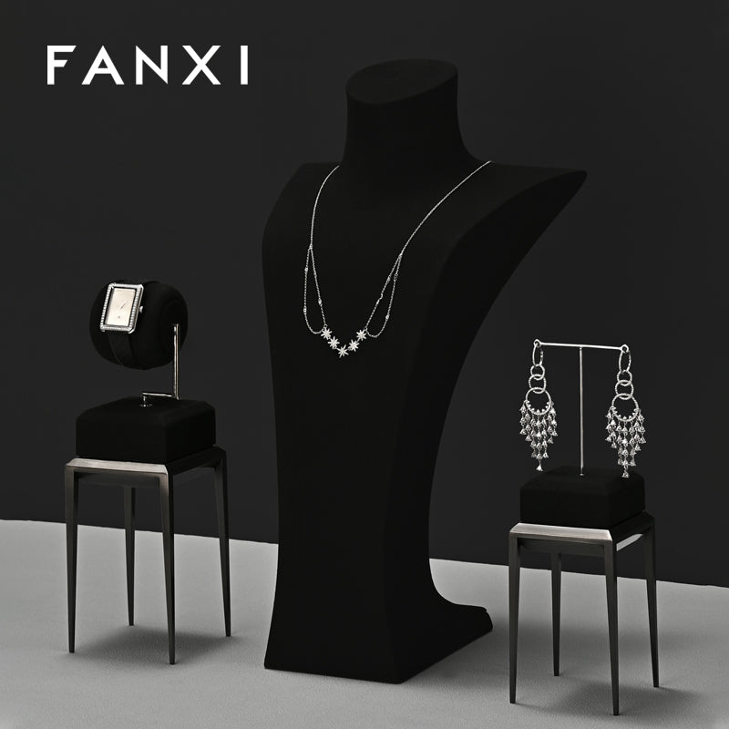 Oirlv New arrival Black metal Jewelry Display Stand:JS147-JS148