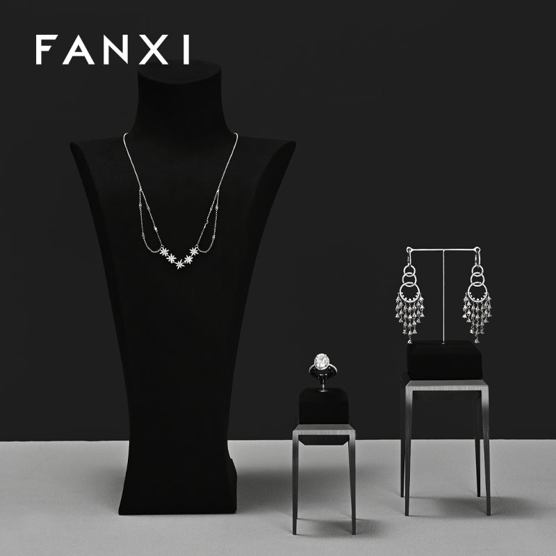 Oirlv New arrival Black metal Jewelry Display Stand:JS147-JS148