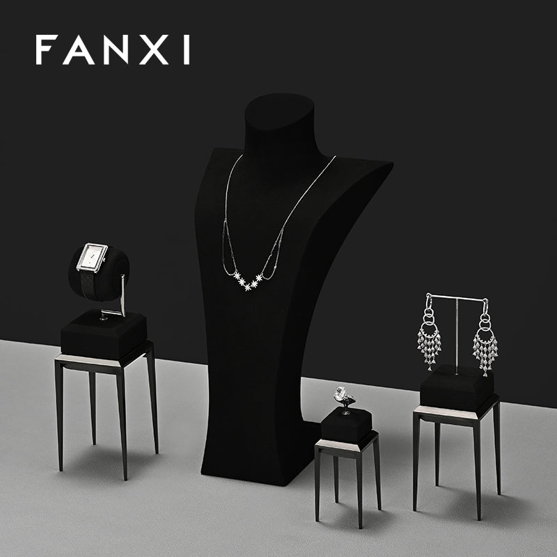 Oirlv New arrival Black metal Jewelry Display Stand:JS147-JS148
