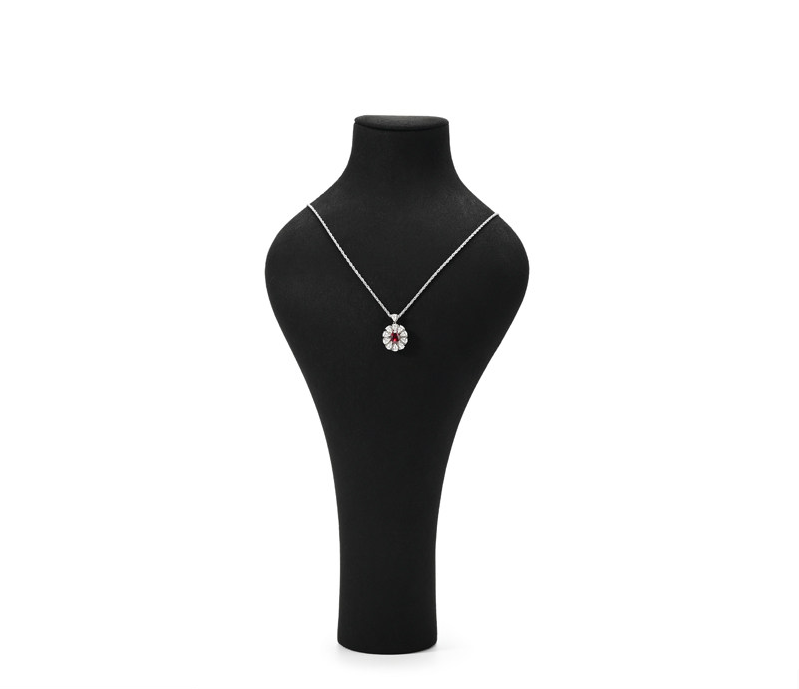 OIRLV Fashion Black Microfiber Jewelry display set :TT467
